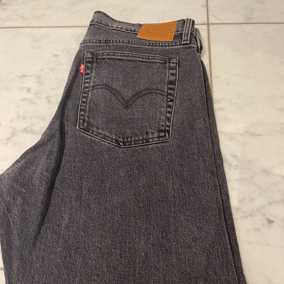 Levi's Black Wedgie Straight Jeans - Picture 3 of 5